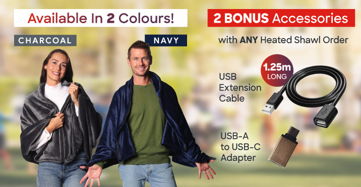 Sash & Bloom Heated Shawl