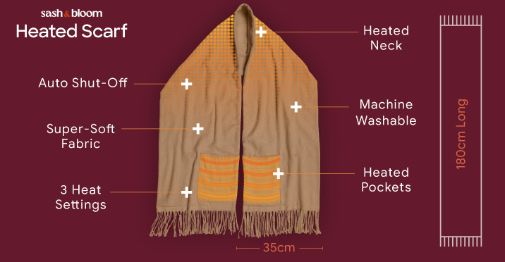 Sash & Bloom Heated Scarf