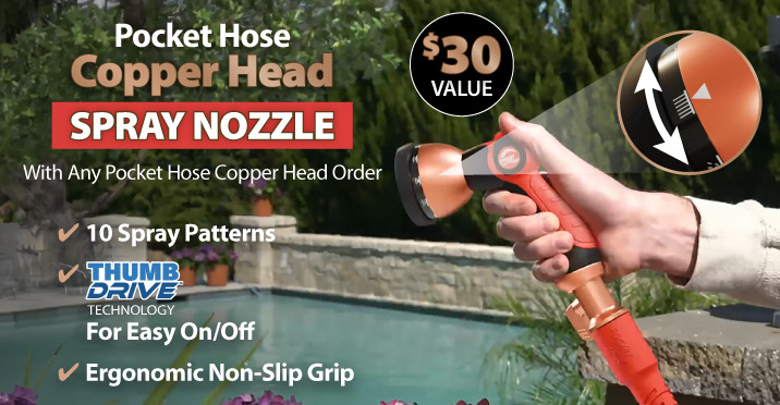Pocket Hose Copper Head